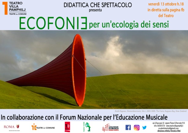 Ecofonie a “Didattica che spettacolo”: webinar sul rapporto uomo, suono, ambiente
